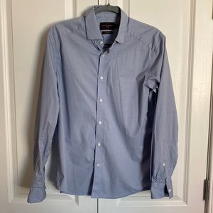 Black Brown Men’s Slim Fit Button Down Dress Shirt - Size M